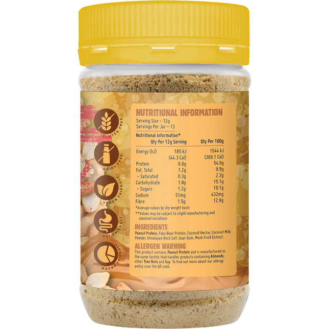 Macro Mike Sweet Original Powdered Peanut Butter low fat peanut butter powder product package