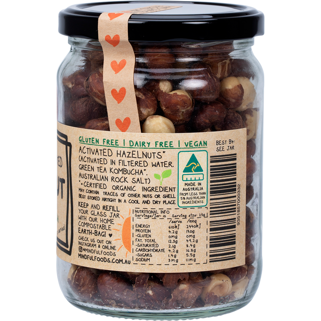 Mindful Foods hazelnuts organic activated nutrient rich hazelnuts