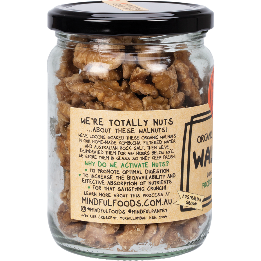 Mindful Foods walnuts organic activated healthy omega 3 walnuts