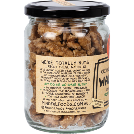 Mindful Foods walnuts organic activated healthy omega 3 walnuts