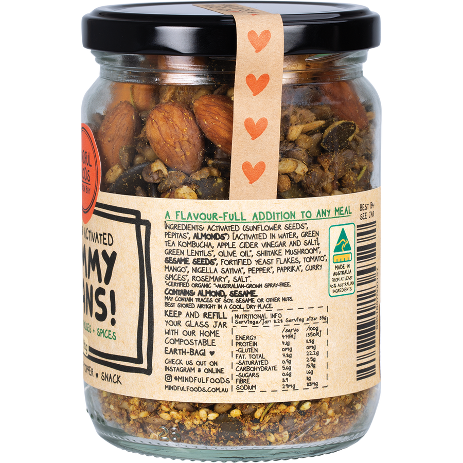 Mindful Foods yummy beans organic activated protein rich snack beans