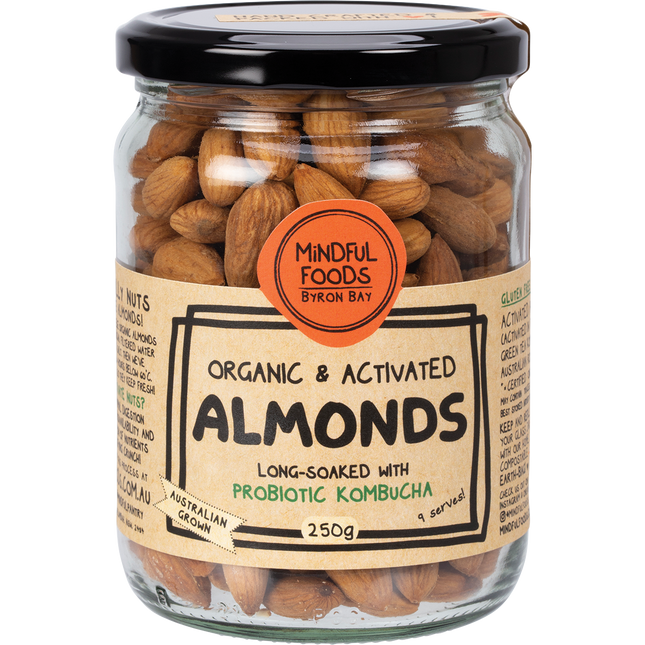 Mindful Foods activated almonds in a natural setting