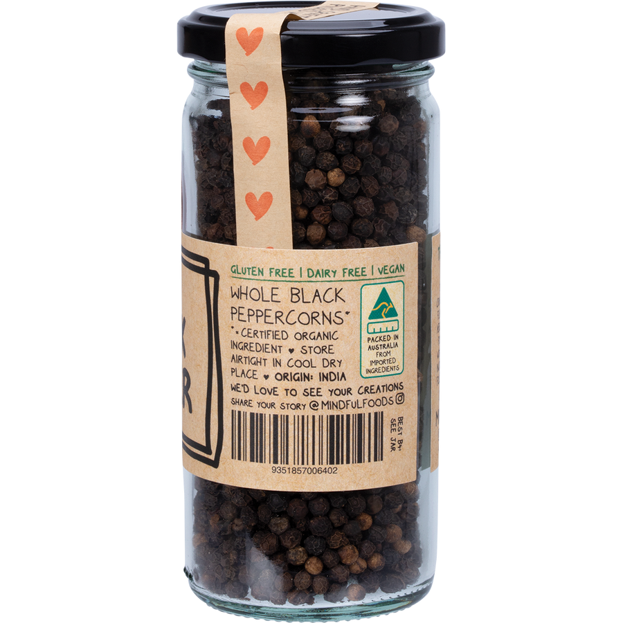 Mindful Foods black pepper organic natural spice for cooking