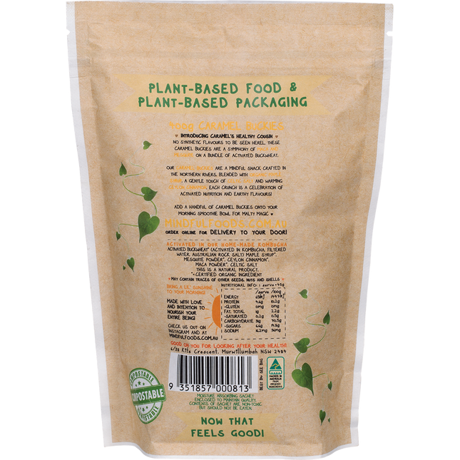 Mindful Foods Buckies caramel nutrient rich snack bites