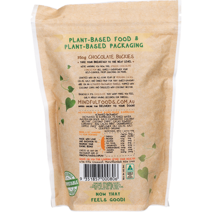 Mindful Foods Buckies chocolate nutrient rich snack bites