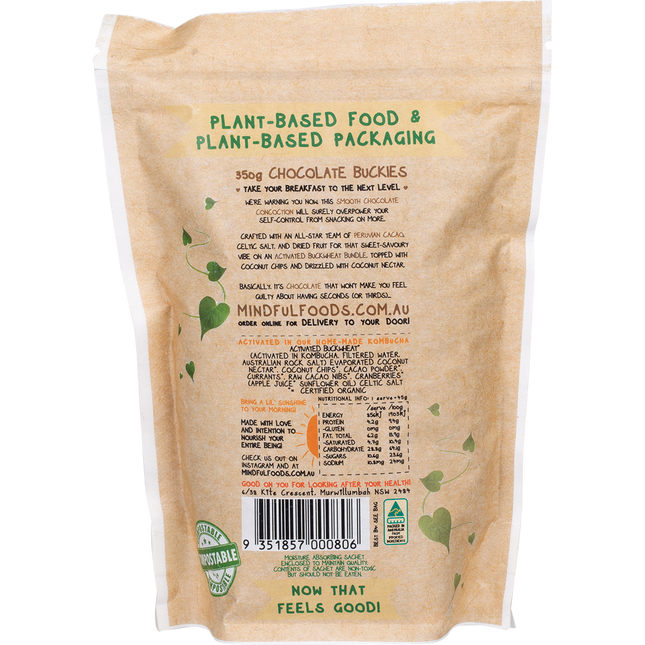 Mindful Foods Buckies chocolate nutrient rich snack bites