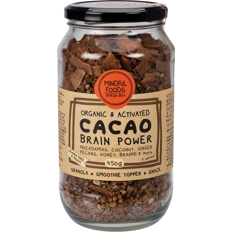 Mindful Foods cacao brain power granola organic activated granola