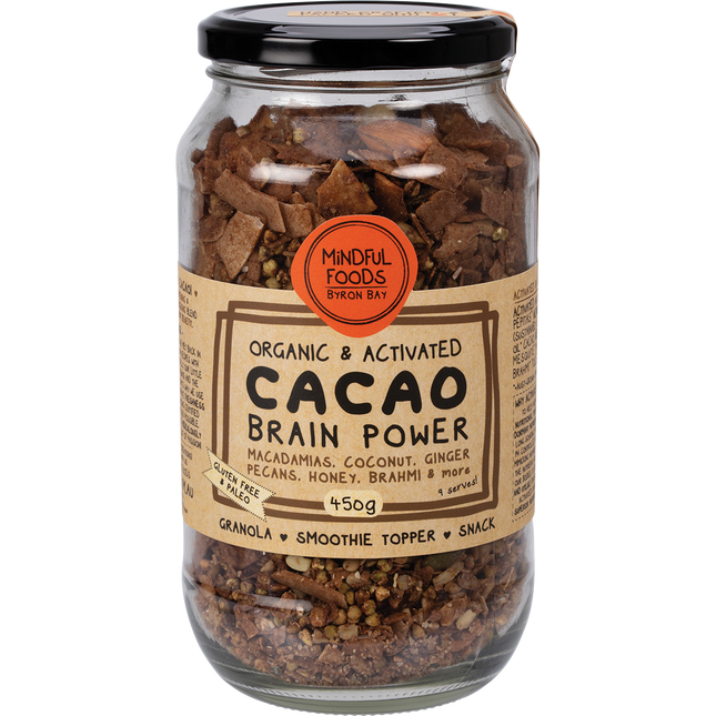 Mindful Foods cacao brain power granola organic activated granola