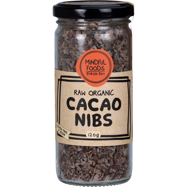 Mindful Foods cacao nibs raw organic antioxidant rich cacao nibs
