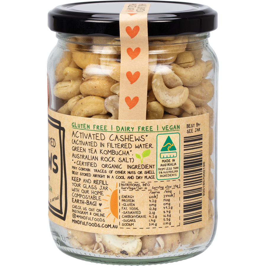 Organic activated cashews from Mindful Foods