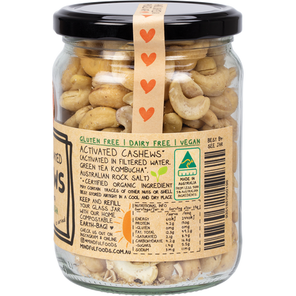 Organic activated cashews from Mindful Foods