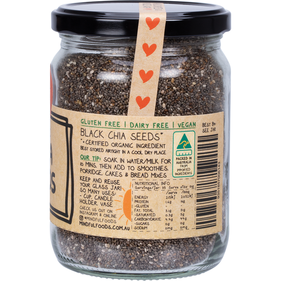 Mindful Foods chia seeds organic superfood seeds for smoothies and baking