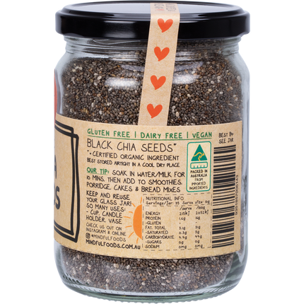 Mindful Foods chia seeds organic superfood seeds for smoothies and baking