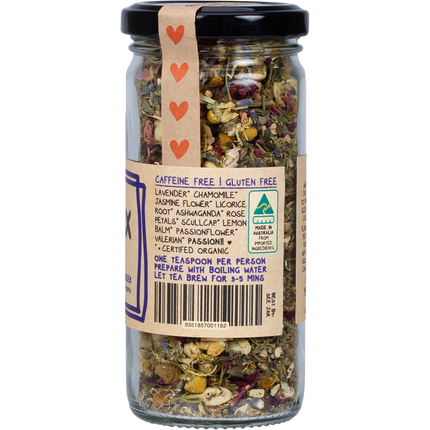 Mindful Foods Chillax Brew organic herbal tea natural stress relief tea