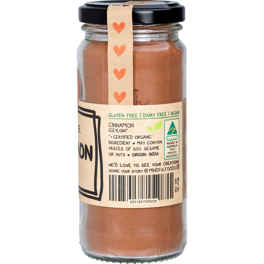 Mindful Foods cinnamon organic premium spice for cooking and baking