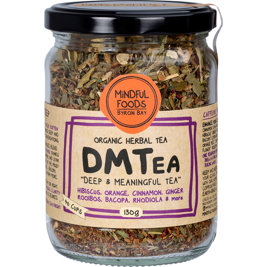 Mindful Foods DMTea organic herbal tea natural wellness herbal blend