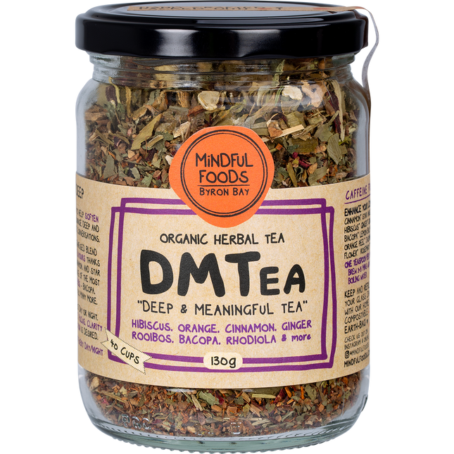 Mindful Foods DMTea organic herbal tea natural wellness herbal blend