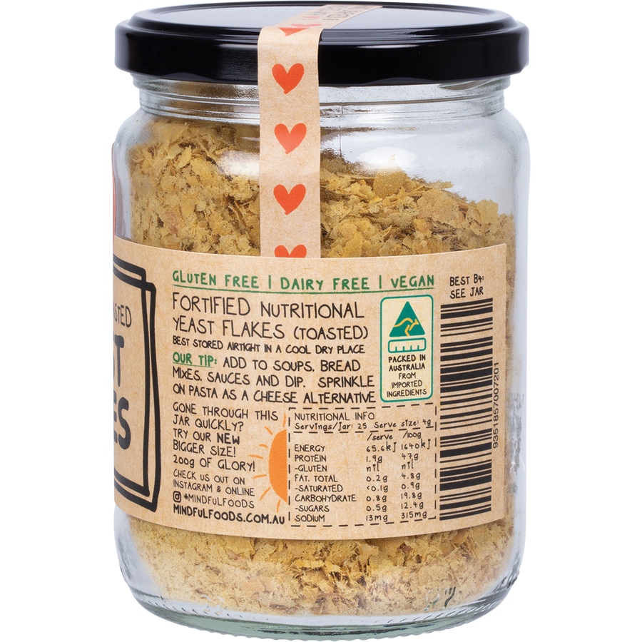 Mindful Foods yeast flakes fortified toasted healthy vegan topping