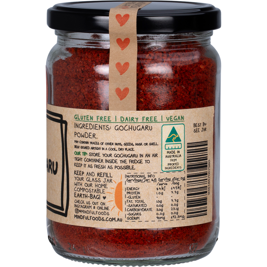 Mindful Foods gochugaru Korean chili flakes smoky spicy seasoning