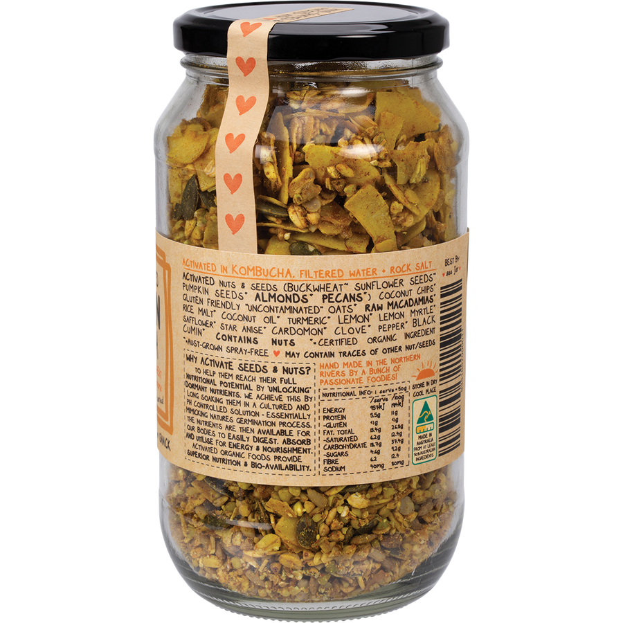 Mindful Foods golden granola organic activated healthy breakfast granola