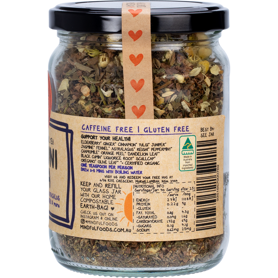 Mindful Foods Immuni-Tea organic herbal tea natural immune wellness tea