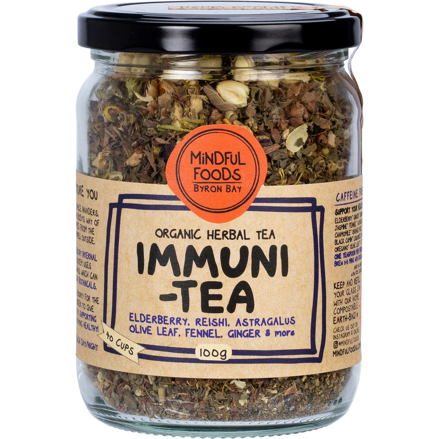 Mindful Foods Immuni-Tea organic herbal tea immune support blend