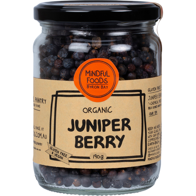 Mindful Foods juniper berries aromatic herbal berries for tea and wellness
