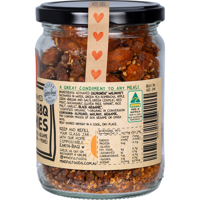 Mindful Foods Korean BBQ munchies organic activated crunchy superfood snack