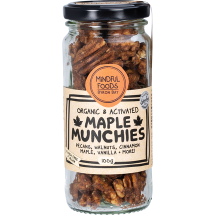 Mindful Foods maple munchies organic activated sweet crunchy snack