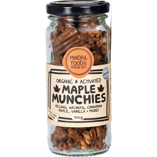 Mindful Foods maple munchies organic activated sweet crunchy snack