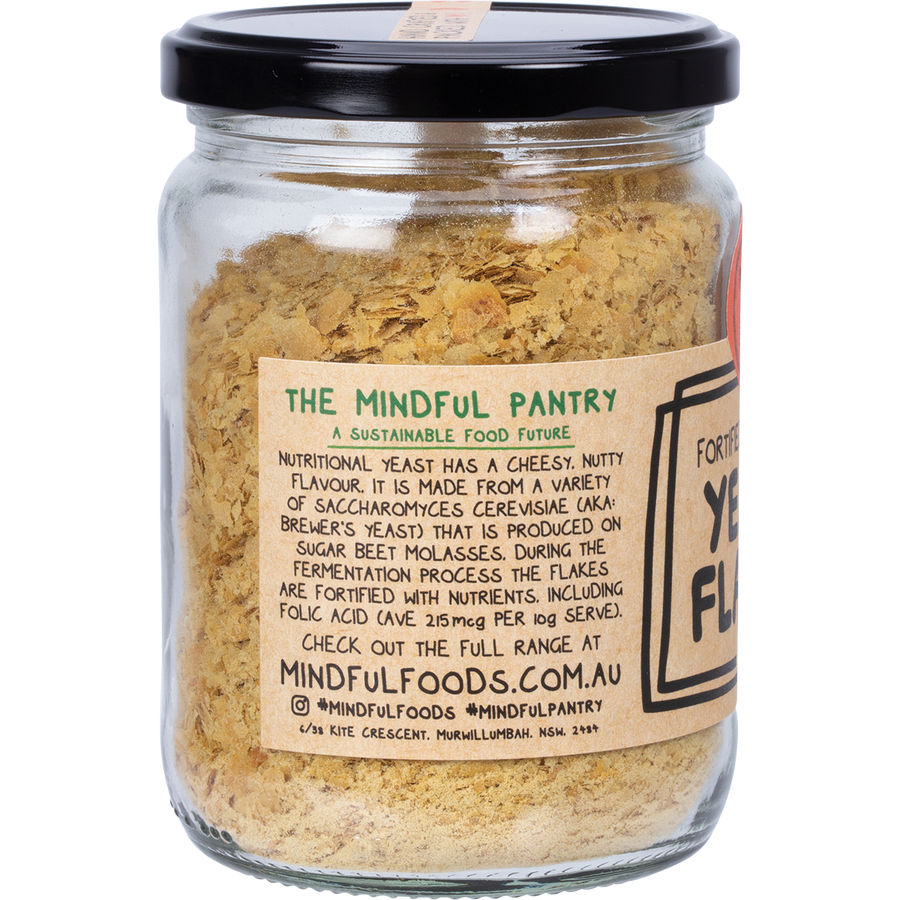 Mindful Foods yeast flakes fortified toasted cheesy vegan flakes