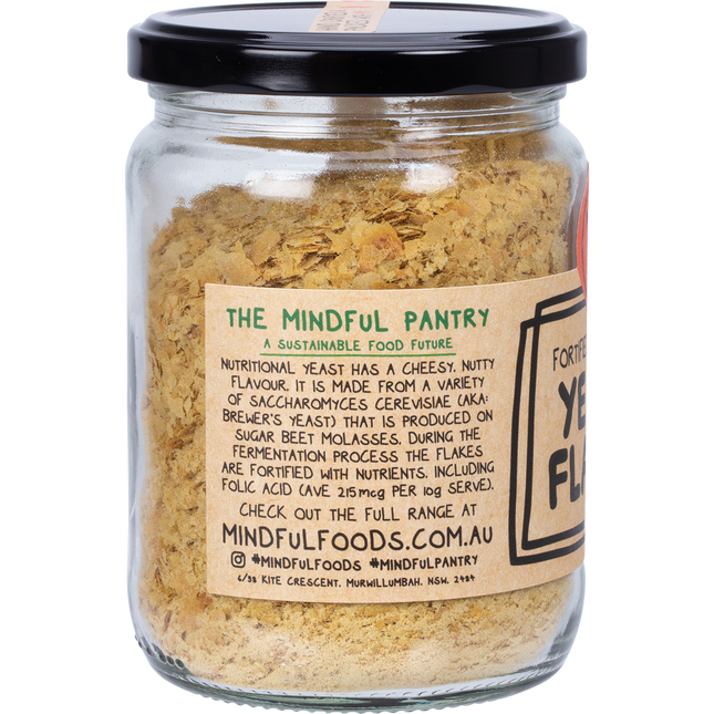 Mindful Foods yeast flakes fortified toasted cheesy vegan flakes
