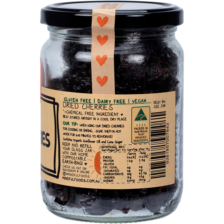 Mindful Foods organic cherries nutrient-rich natural cherry snack