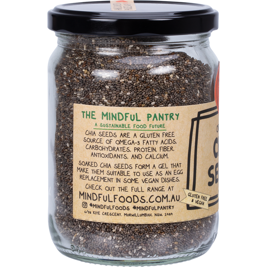 Mindful Foods chia seeds organic omega 3 fibre rich seeds