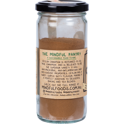 Mindful Foods cinnamon organic warm spice for baking and drinks