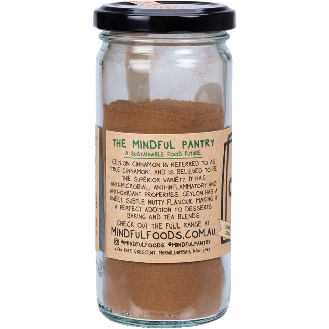 Mindful Foods cinnamon organic warm spice for baking and drinks