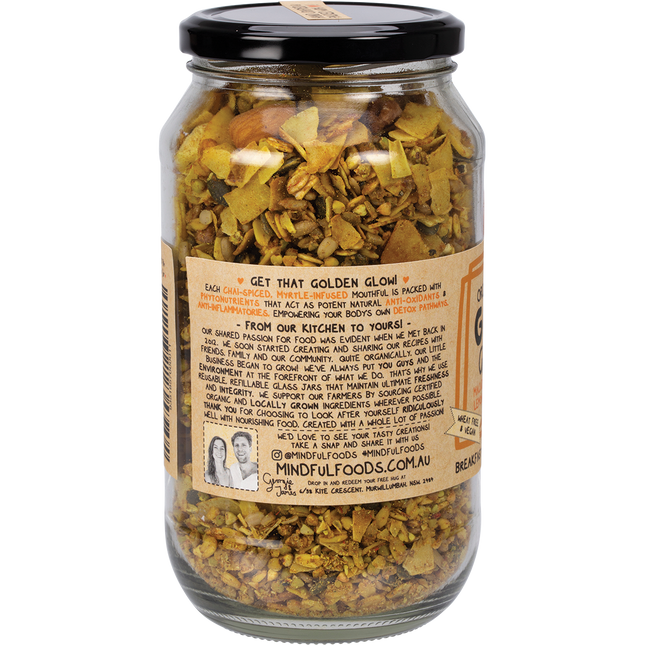 Mindful Foods golden granola organic nourishing nut and seed granola