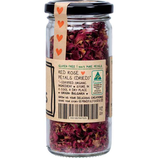 Mindful Foods rose petals organic fragrant petals for desserts and tea