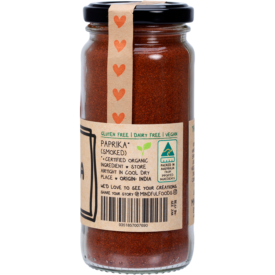 Mindful Foods paprika smoked organic rich smoky seasoning
