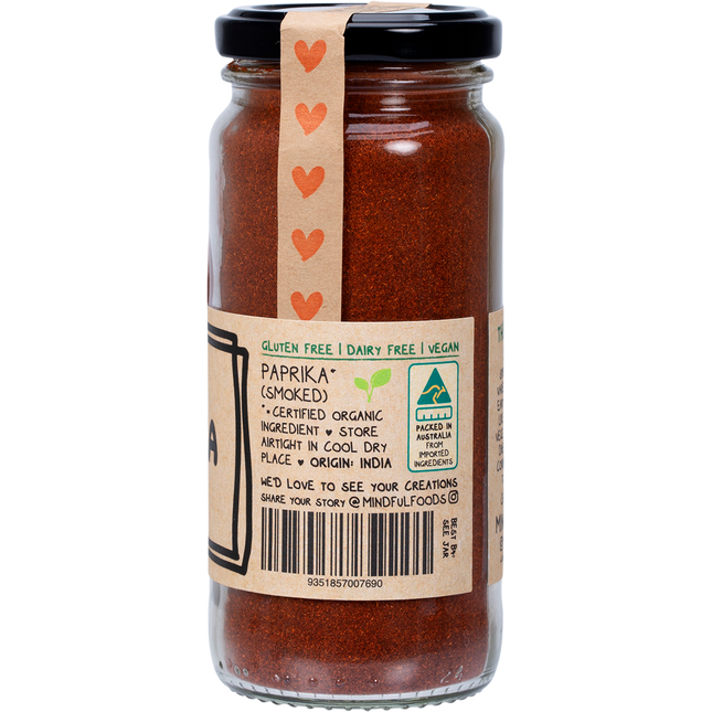 Mindful Foods paprika smoked organic rich smoky seasoning