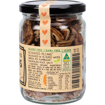 Mindful Foods pecans organic activated premium activated pecans for snacking