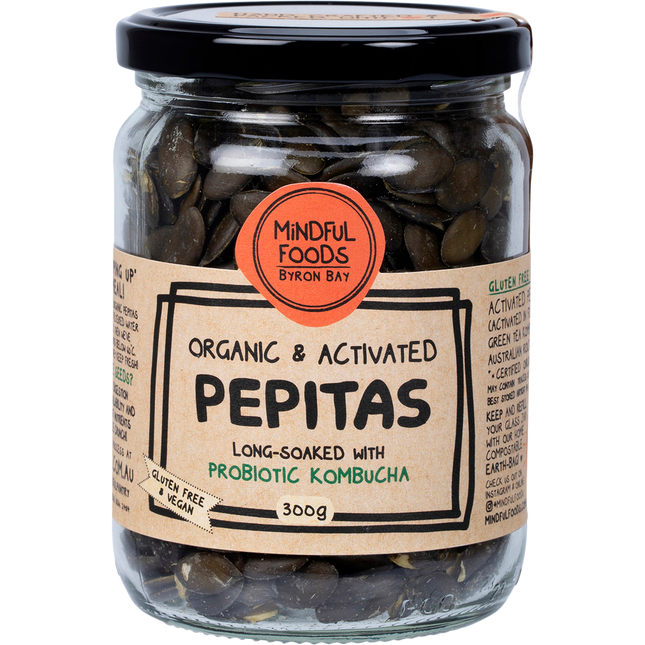 Mindful Foods pepitas organic activated pepitas nutrient rich pumpkin seeds