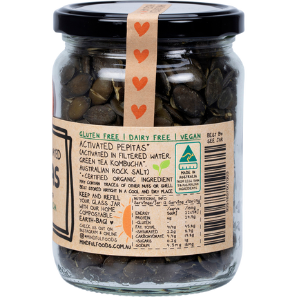 Mindful Foods pepitas organic activated pumpkin seeds healthy snack