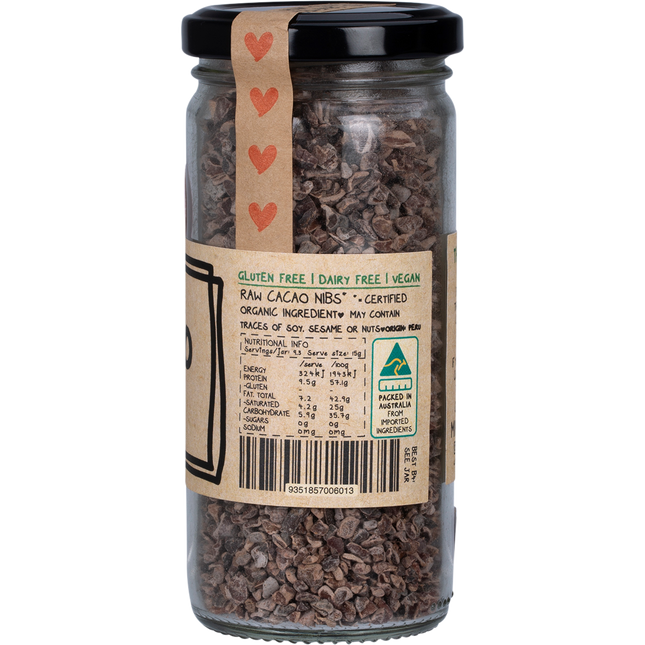 Mindful Foods cacao nibs raw organic superfood cacao nibs snack
