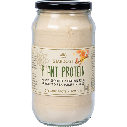 Mindful Foods Stardust caramel plant protein powder superfood protein blend