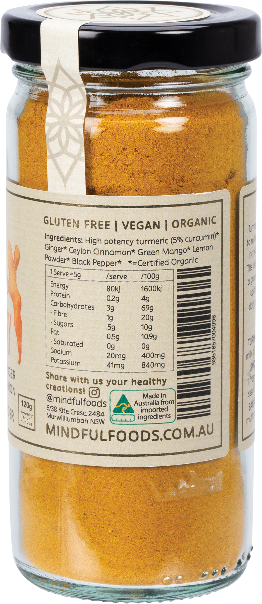Mindful Foods Stardust anti inflammatory organic superfood nutrient powder