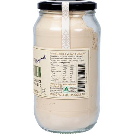 Mindful Foods Stardust original plant based protein powder healthy nutrition