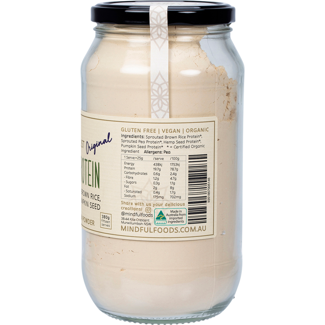 Mindful Foods Stardust original plant based protein powder healthy nutrition