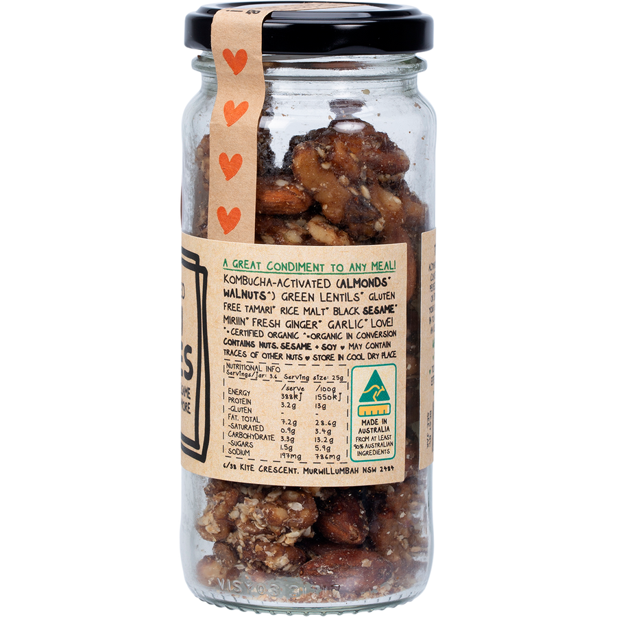 Mindful Foods teriyaki munchies organic activated crunchy nut and seed snack