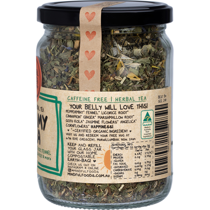 Mindful Foods tummy tea organic digestive herbal tea natural gut support